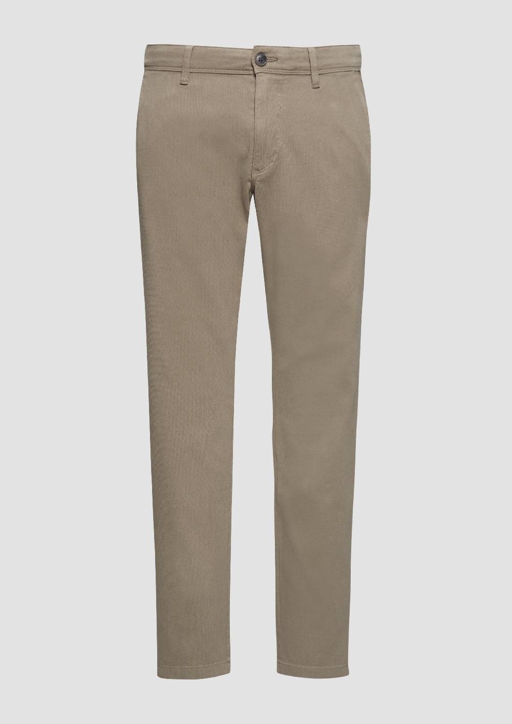 s.Oliver Regular Fit: Strukturierte Chino aus Baumwollstretch im Angebot