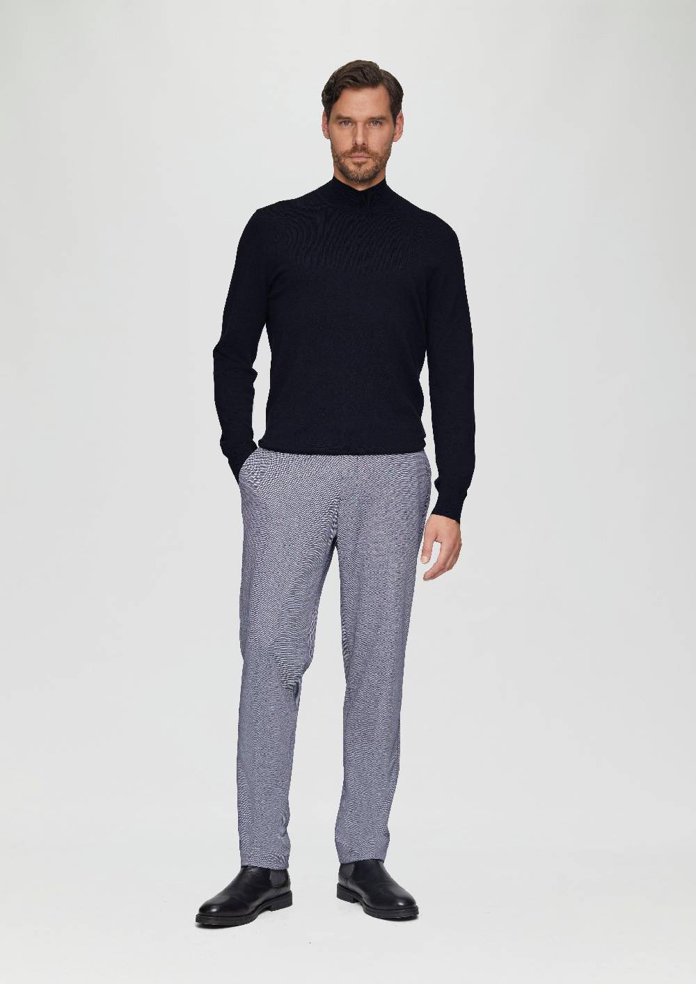 s.Oliver Softer Turtleneckpullover aus Baumwoll-Merino-Mix Günstiger Verkauf