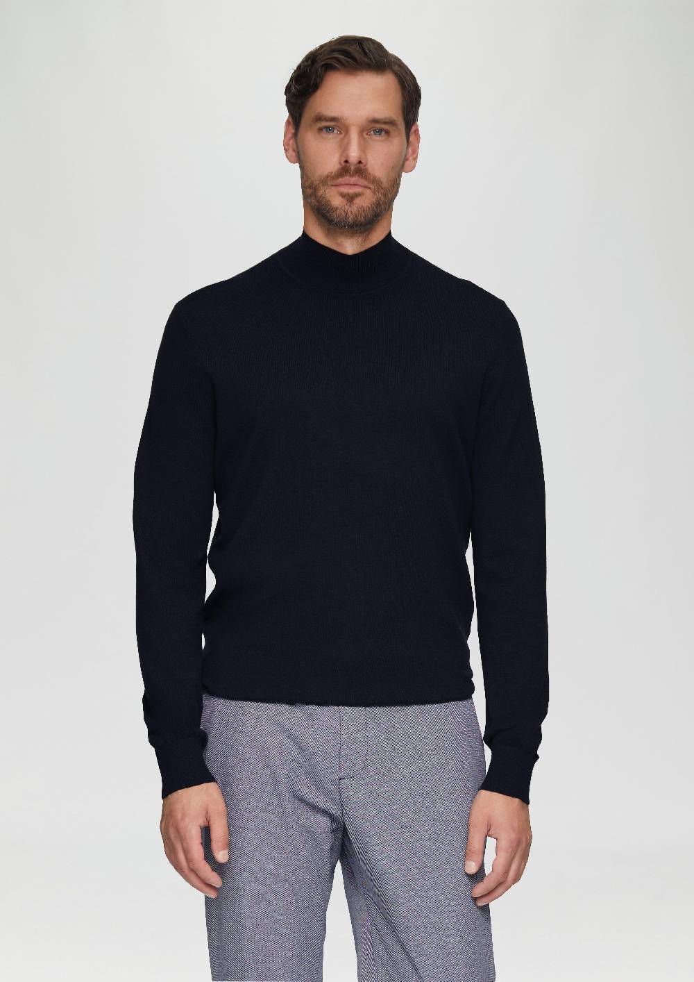 s.Oliver Softer Turtleneckpullover aus Baumwoll-Merino-Mix Günstiger Verkauf