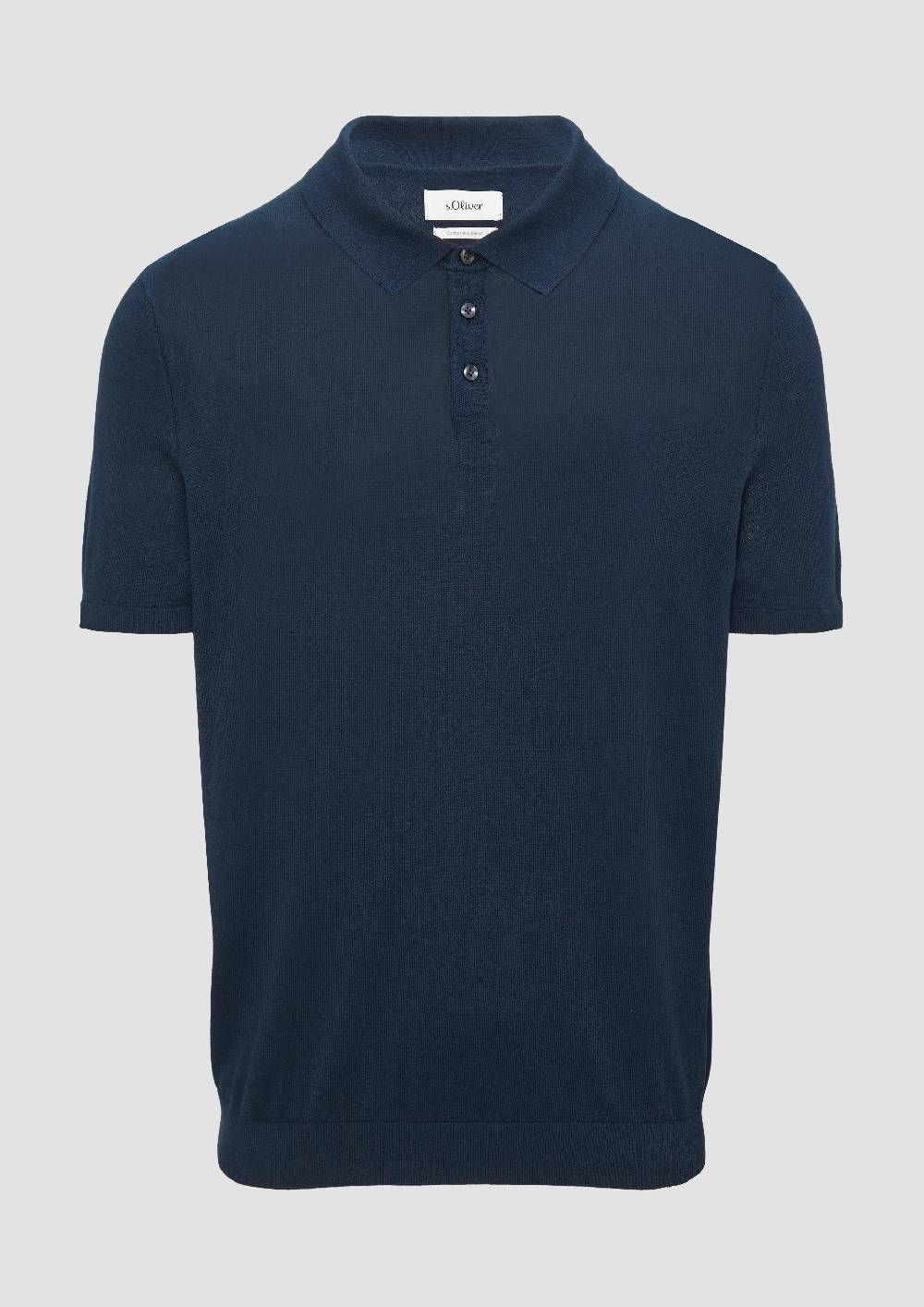 s.Oliver Feinstrick-Poloshirt aus Baumwoll-Seide-Mix Meist gekauft