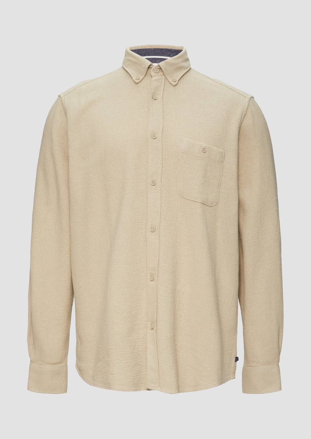 s.Oliver Regular Fit: Button-down-Hemd aus Strukturware Sonderangebot