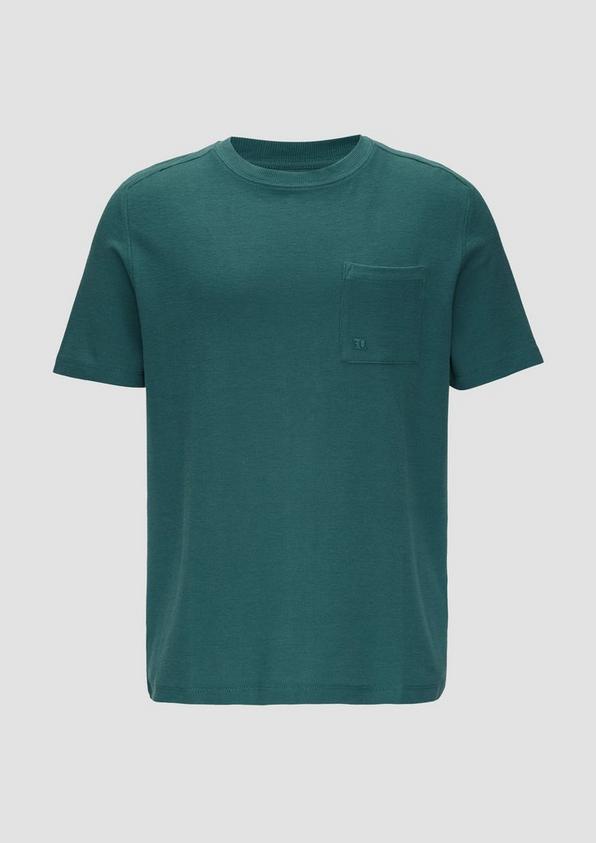 s.Oliver T-Shirt mit Brusttasche aus Waffeljersey Versandkostenfrei