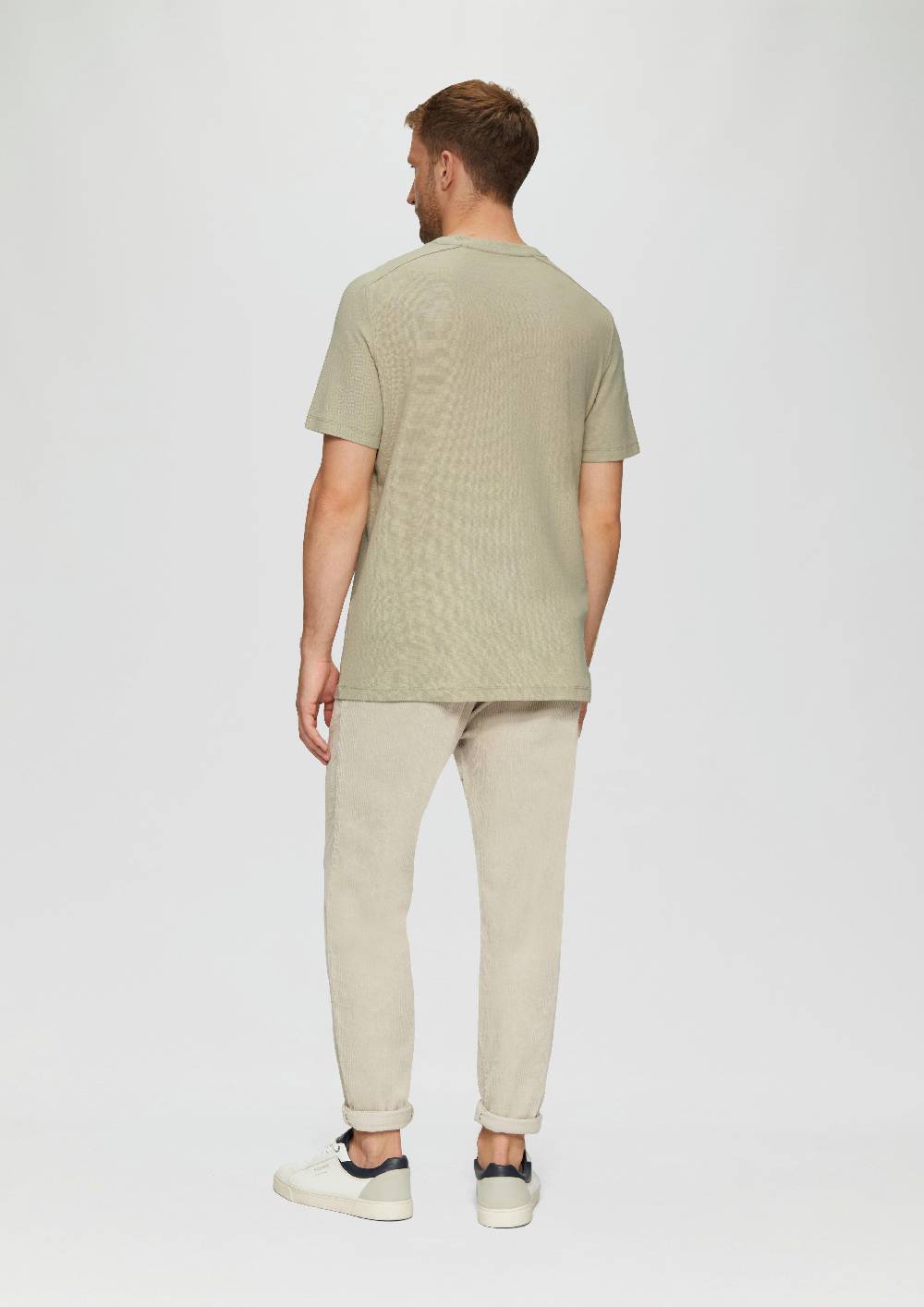 s.Oliver T-Shirt mit Stickerei aus Waffeljersey Großer Ausverkauf