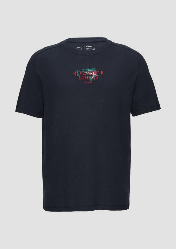 s.Oliver T-Shirt mit Stickerei aus Waffeljersey Flash Sale