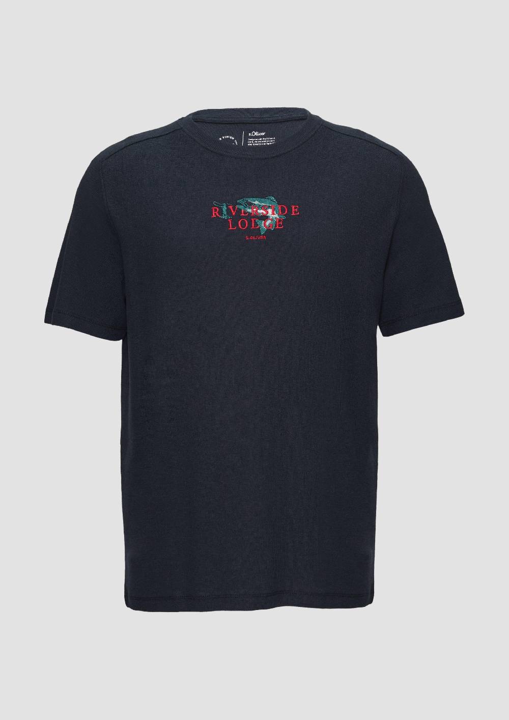 s.Oliver T-Shirt mit Stickerei aus Waffeljersey Flash Sale