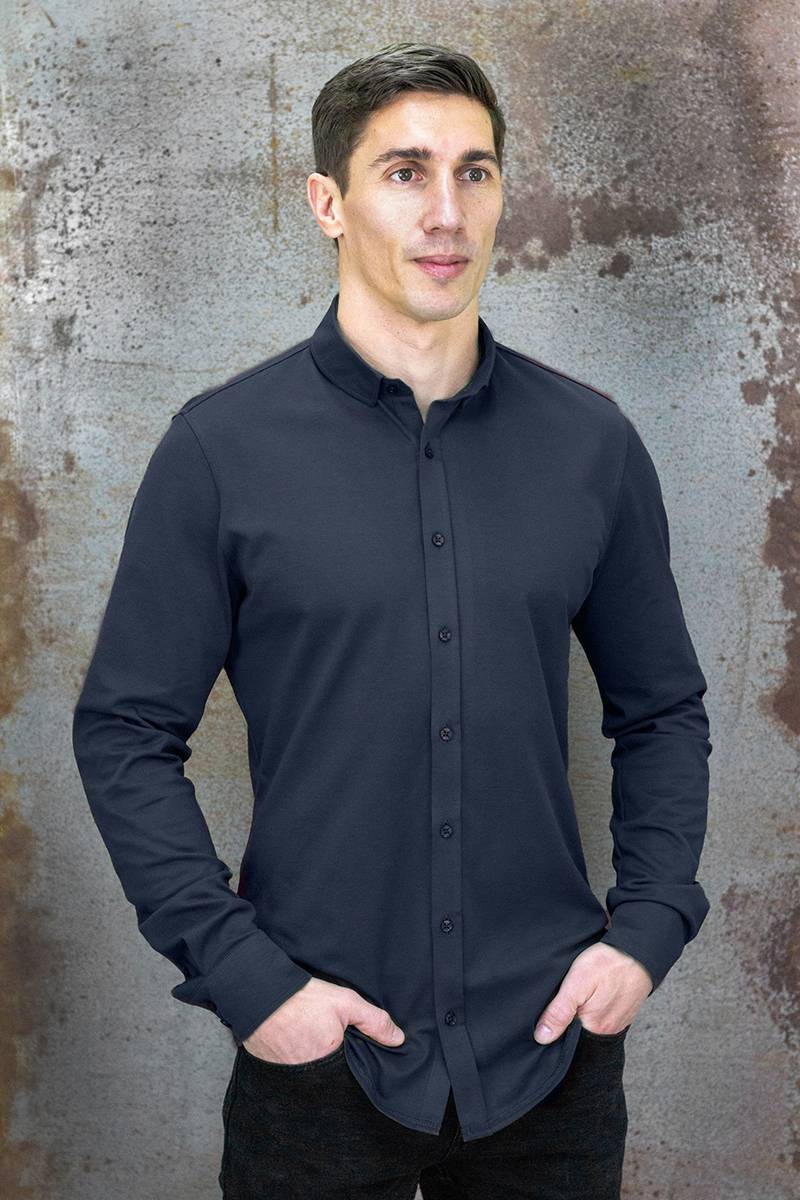 Q1 Manufaktur SANDRO verkürzte Hemdlänge Super Sparpreis
