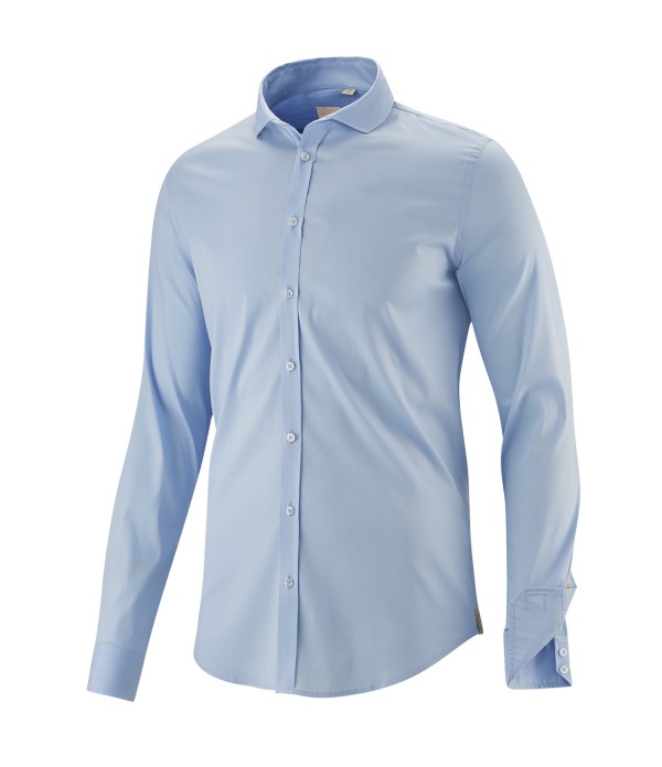 Q1 Manufaktur Q1 Hemd MAIKO Superior Stretch in hellblau Standard Hemdlänge 50% Rabatt für begrenzte Zeit