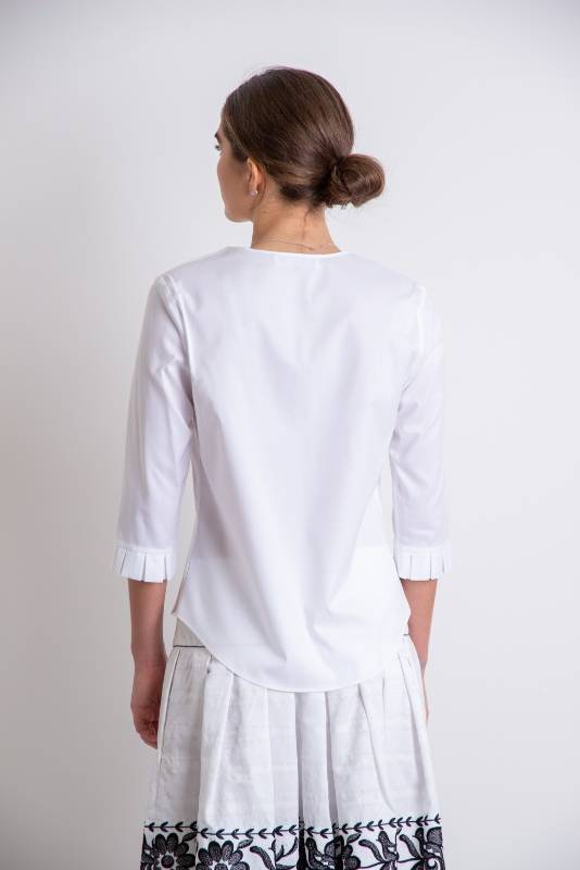 Rockmacherin Susi Bluse Halbarm mit Kellerfalten Begrenzte Freigabe