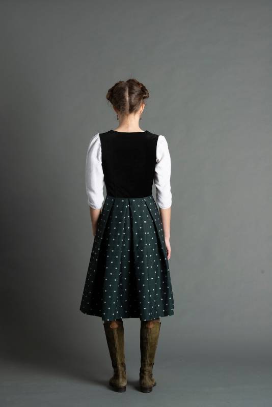 Rockmacherin Katha Dirndl schwarz/ weiß Nur für heute