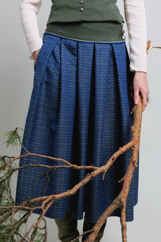Rockmacherin Amdog Wadenlanger Trachtenrock mit edelem Jacquard aus Baumwollmischung Günstiger Verkauf
