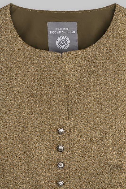 Rockmacherin Nanni Deininger Trachtenweste aus elastischem Baumwoll-Jacquard mit Baumwollfutter Meist gekauft