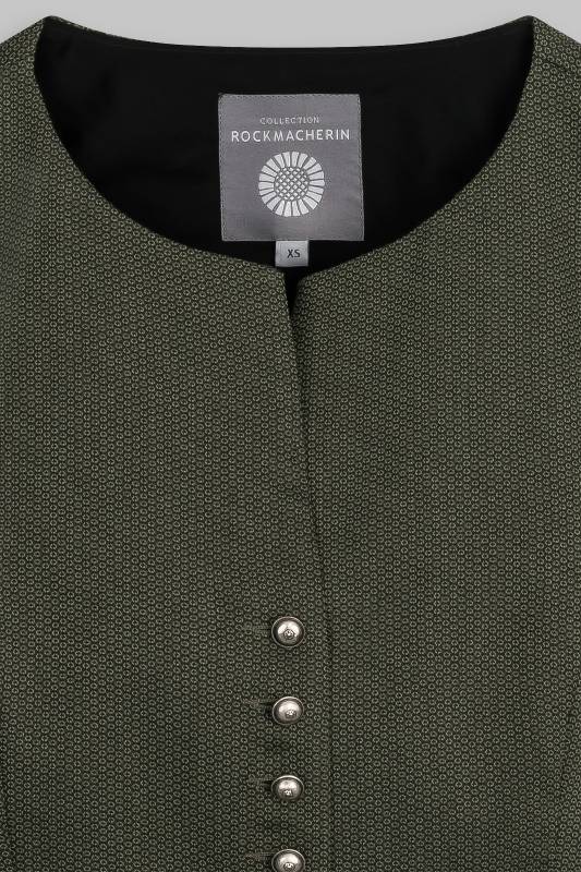Rockmacherin Nanni Dreyer Trachtenweste aus elastischem Baumwoll-Jacquard mit Baumwollfutter Blitzverkäufe