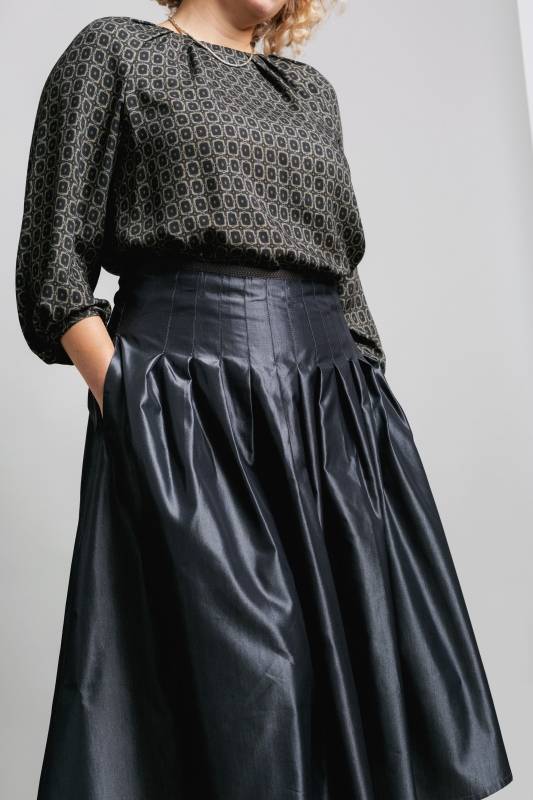 Rockmacherin Regula Elegante Damenbluse aus fließendem Viskoseflanell Günstig kaufen