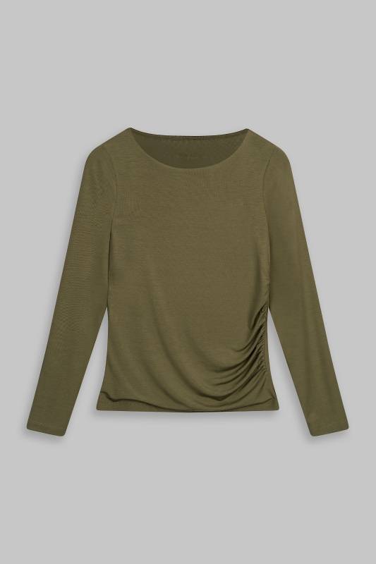 Rockmacherin Malou Langarm-Shirt mit Raffung Preisnachlass