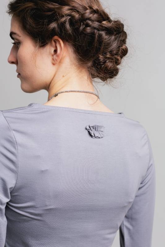 Rockmacherin Malou Langarm-Shirt mit Raffung Saisonschlussverkauf