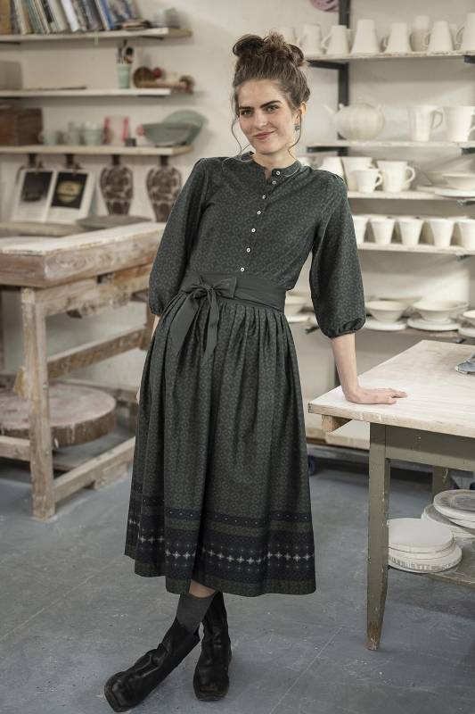 Rockmacherin Elena Vintagekleid mit Schärpe Exklusive Angebote