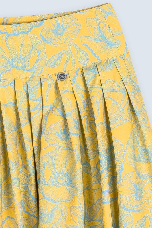 Rockmacherin Kalo lang Damenrock mit plakativem Blumenprint für Tracht und Moderne Sonderangebot der Fabrik