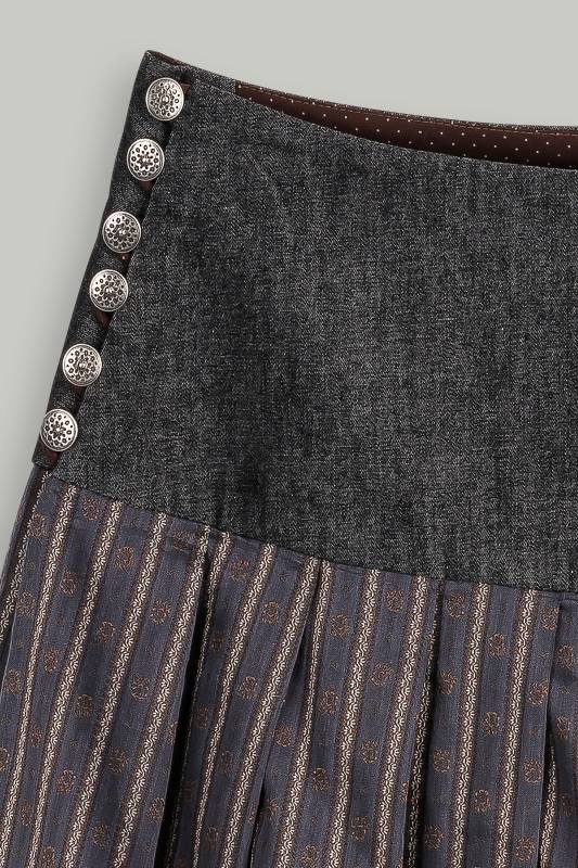 Rockmacherin Gmiadlisei Trachtenrock mit gestreiftem Jacquardmuster Black Friday Preise
