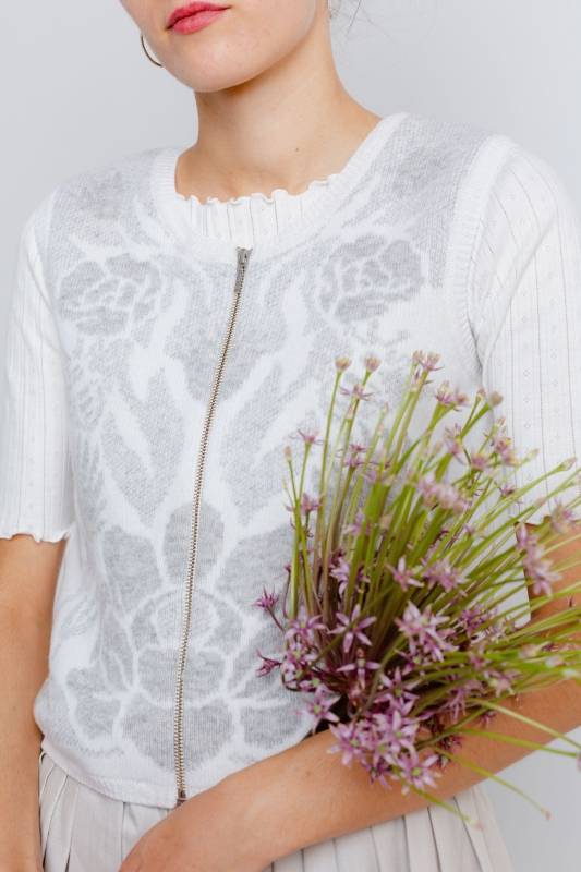 Rockmacherin Mona Trachtenshirt aus Biobaumwolle mit halblangem Ärmel Lagerräumung