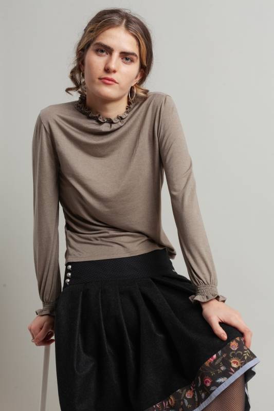 Rockmacherin Selma Shirtbluse aus Lyocell-Wolljersey Bestseller