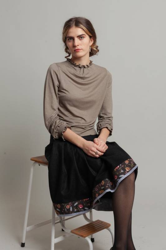 Rockmacherin Selma Shirtbluse aus Lyocell-Wolljersey Bestseller