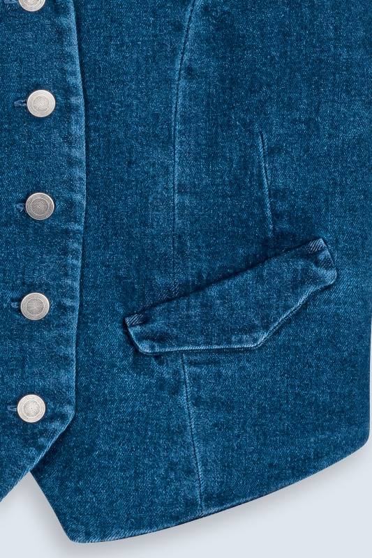 Rockmacherin Resal Damenweste aus Denim im klassischen Stil Kostenlose Rückgabe