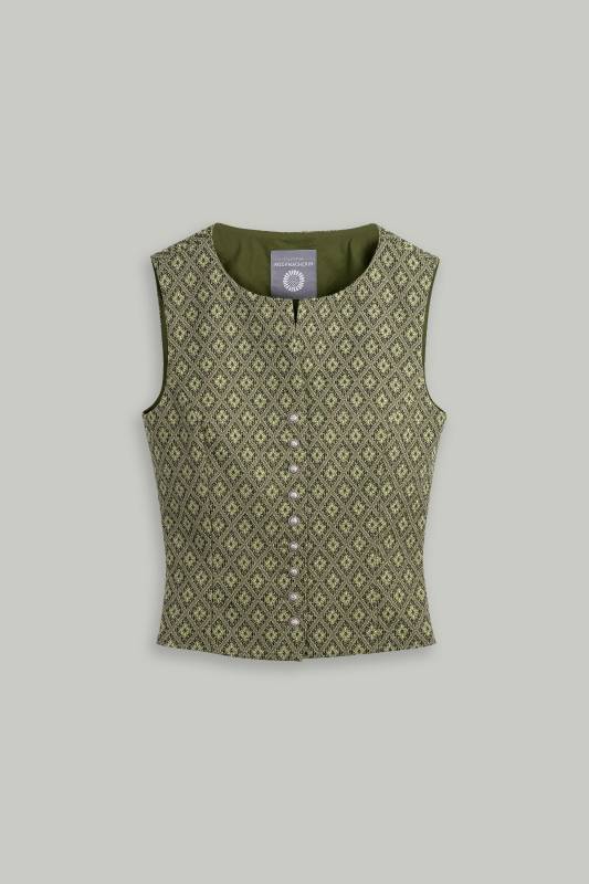 Rockmacherin Nanni Bachmann Damen Trachtenweste aus Wolljacquard Letzte 3 Tage