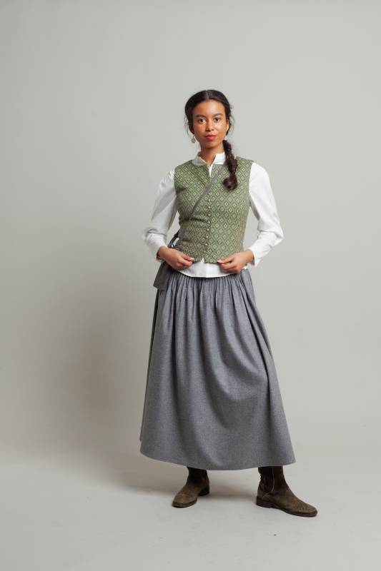 Rockmacherin Nanni Bachmann Damen Trachtenweste aus Wolljacquard Letzte 3 Tage