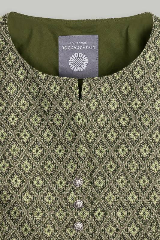 Rockmacherin Nanni Bachmann Damen Trachtenweste aus Wolljacquard Letzte 3 Tage
