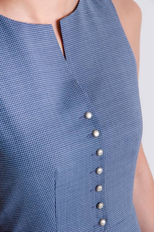 Rockmacherin Katha Kleid blau, kariert Vierteljährliche Förderung