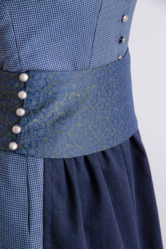 Rockmacherin Katha Kleid blau, kariert Vierteljährliche Förderung