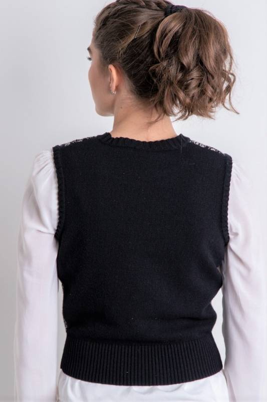 Rockmacherin Paula schwarz sand gemustert Outlet