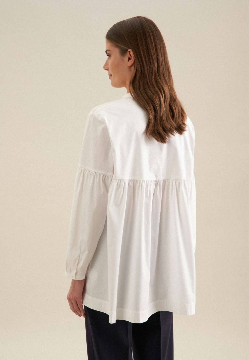 Seidensticker Gabardine Stehkragenbluse Begrenzt auf 3 Tage