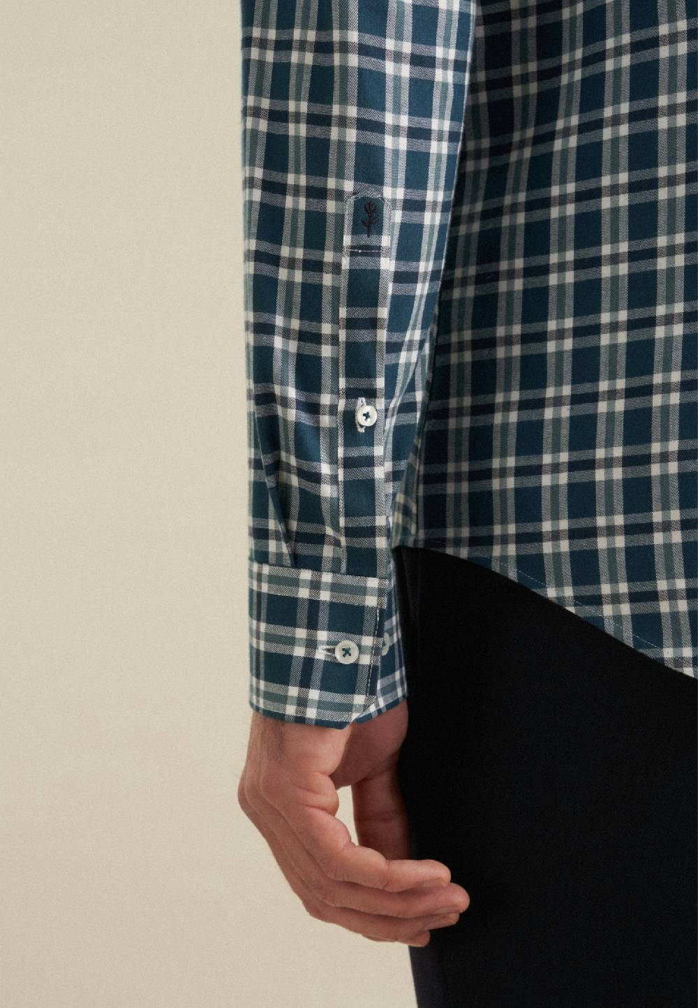 Seidensticker Flanell Flanellhemd in Slim mit Button-Down-Kragen Muttertagsangebot
