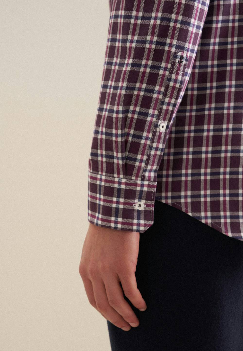 Seidensticker Flanell Flanellhemd in Slim mit Button-Down-Kragen Vatertagsangebot
