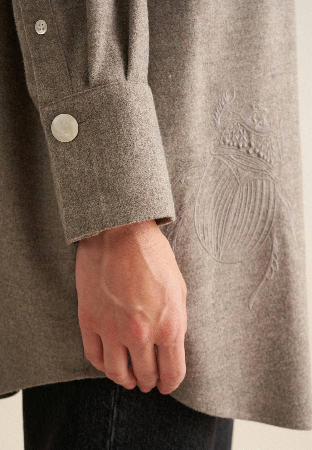 Seidensticker Flanell Longbluse Räumungsverkauf