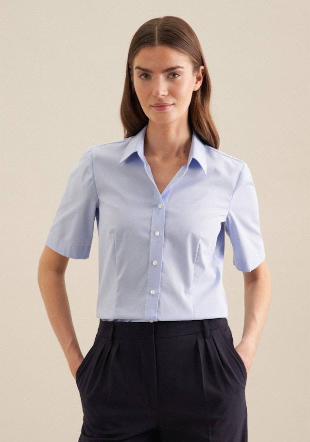 Seidensticker Bügelfreie Kurzarm Fil a fil Hemdbluse Sonderangebot