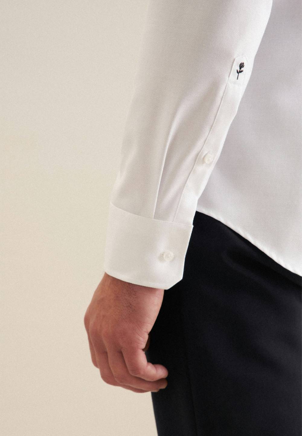 Seidensticker Bügelleichtes Twill Business Hemd in Slim mit Kentkragen Zeitlich begrenztes Angebot