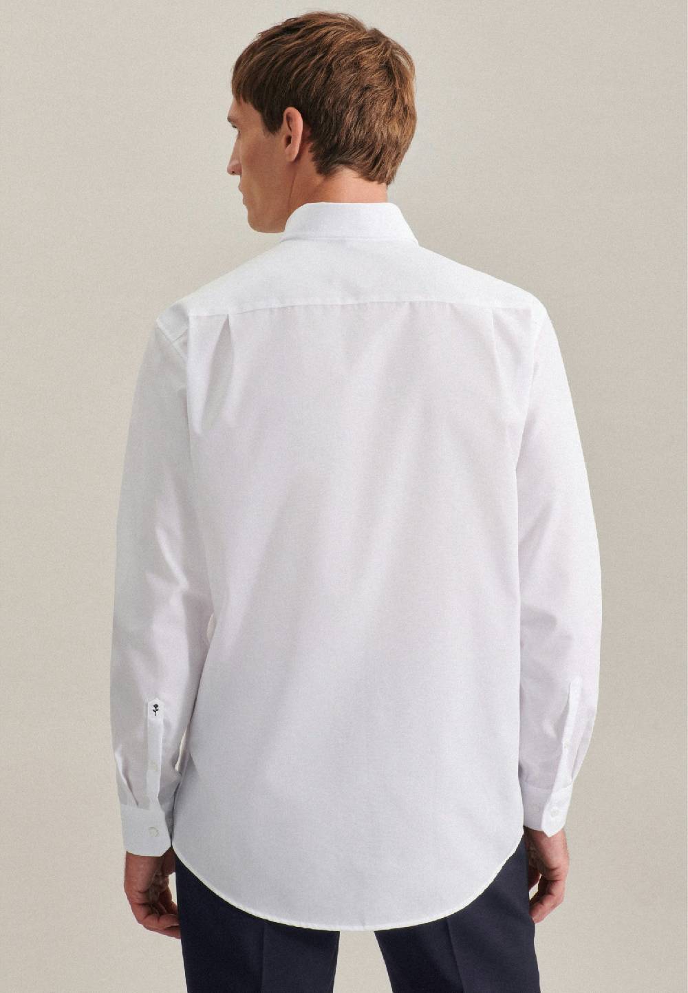 Seidensticker Bügelfreies Popeline Business Hemd in Regular mit Button-Down-Kragen Neuheiten