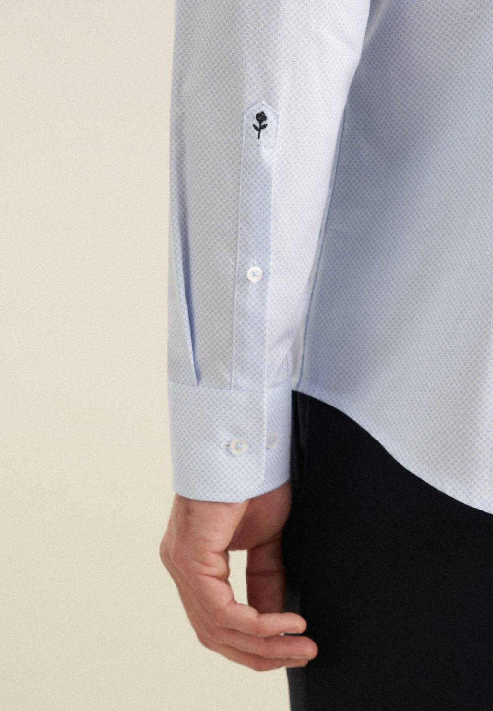 Seidensticker Twill Business Hemd in Shaped mit Kentkragen und extra langem Arm Letzte 3 Tage