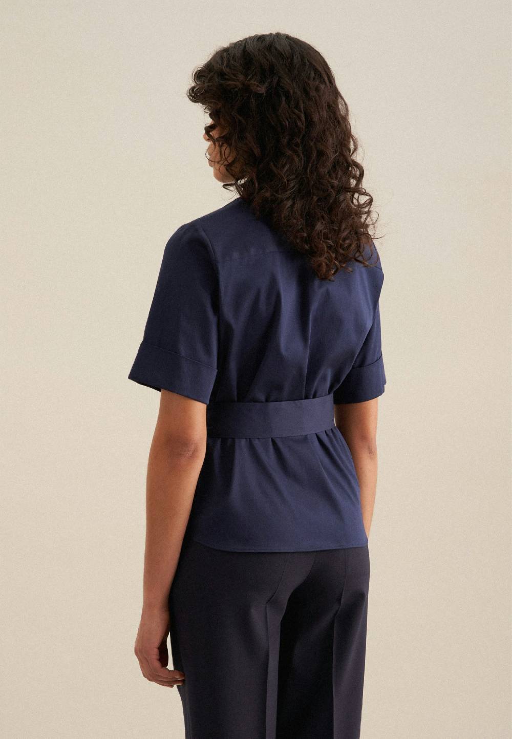 Seidensticker Kurzarm Satin Hemdbluse Online