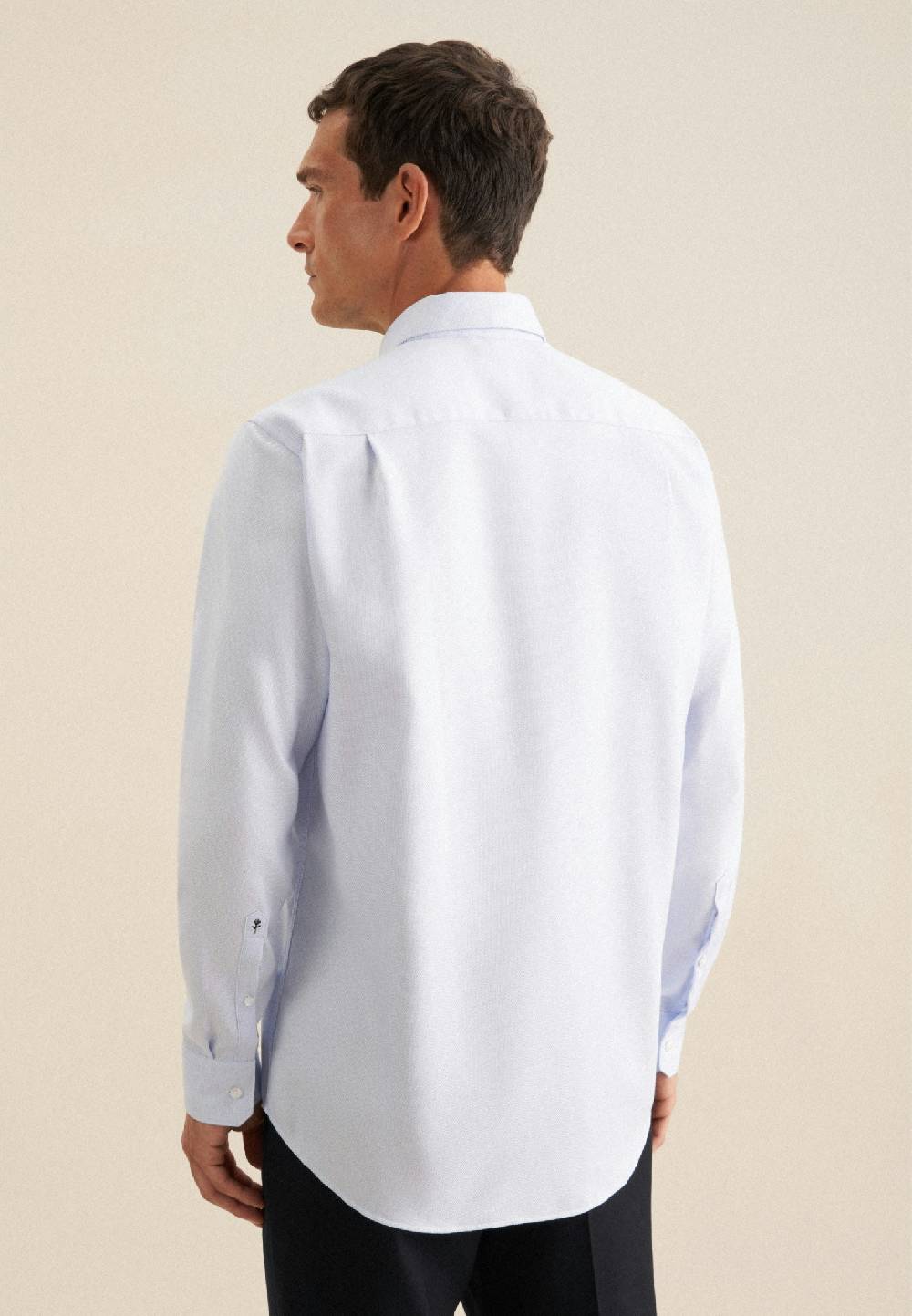 Seidensticker Bügelfreies Struktur Business Hemd in Regular mit Button-Down-Kragen Vatertagsangebot