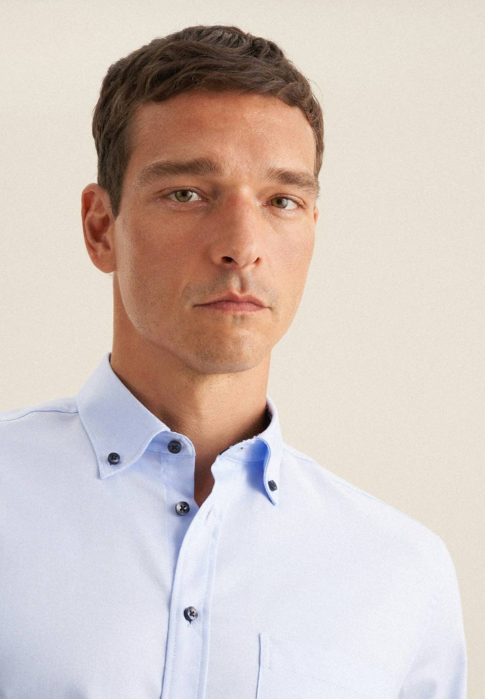 Seidensticker Bügelfreies Twill Business Hemd in Regular mit Button-Down-Kragen Nur noch ein Tag übrig