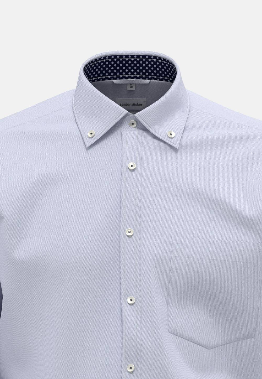 Seidensticker Bügelfreies Twill Business Hemd in Regular mit Button-Down-Kragen Nur noch ein Tag übrig