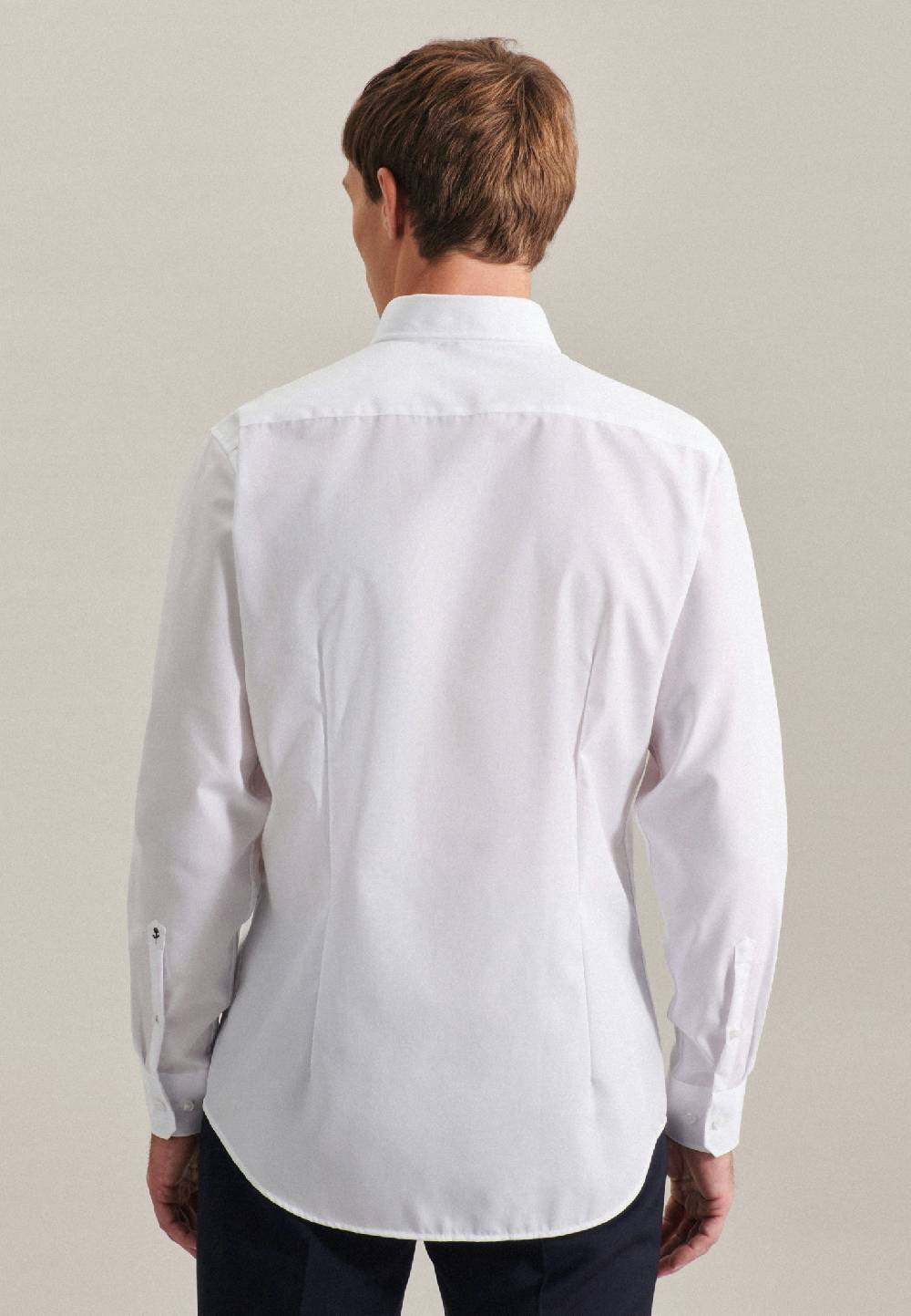 Seidensticker Bügelfreies Popeline Business Hemd in Shaped mit Button-Down-Kragen Im Verkauf