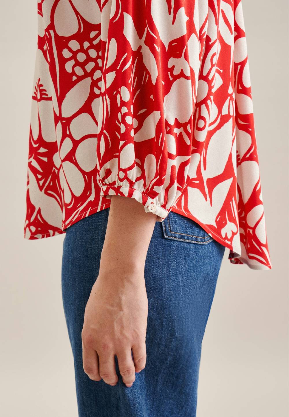 Seidensticker 3/4-Arm Satin Shirtbluse Black Friday