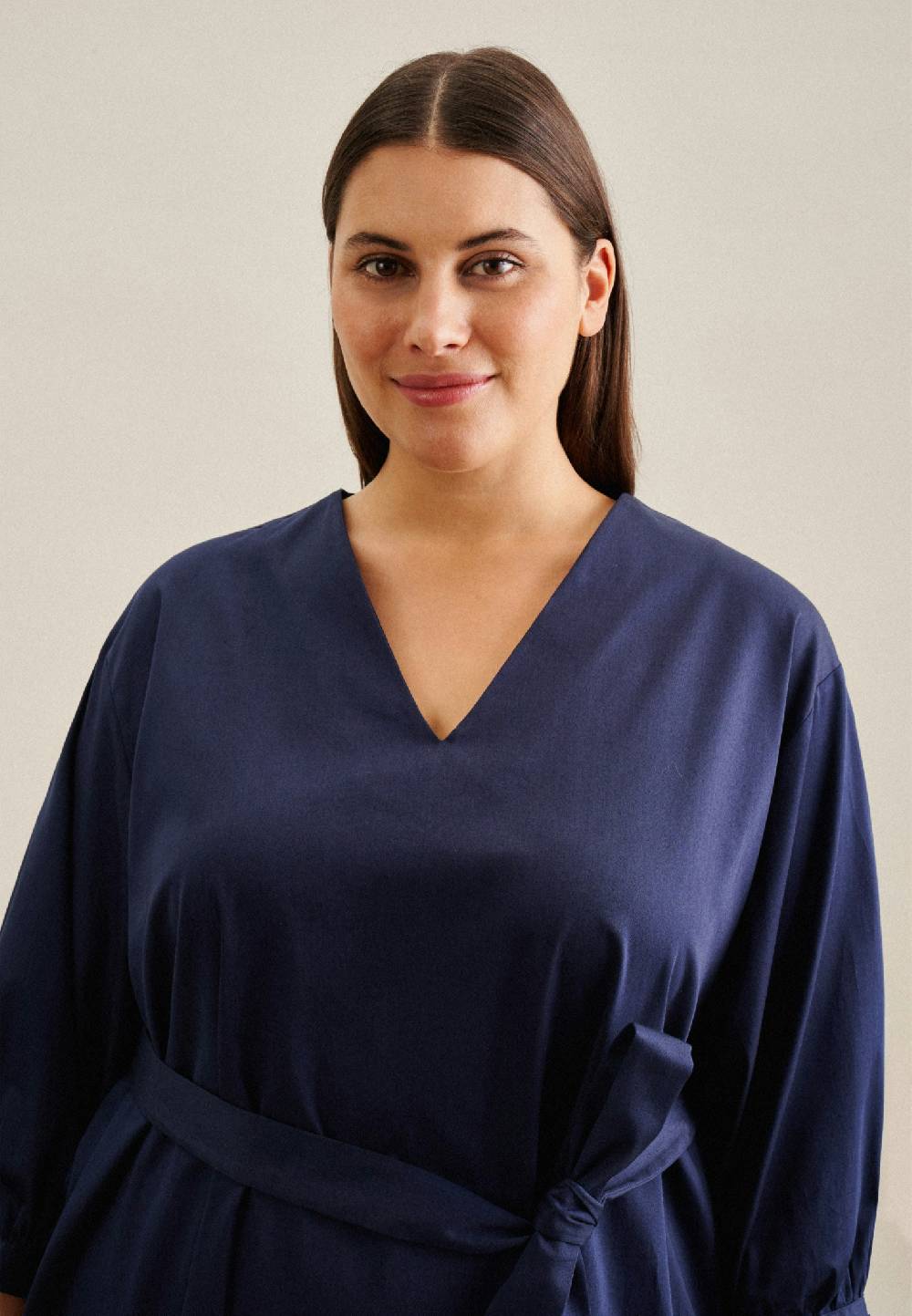 Seidensticker Curvy V-Neck Kleid Regular Riesige Rabatte