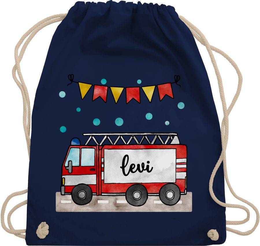 Shirtracer Feuerwehrauto - Geschenk: Tshirt Turnbeutel Shirtracer Schlussverkauf