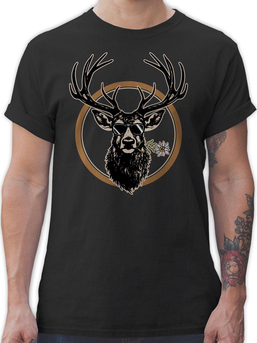 Shirtracer Cooler Hirsch Hirschgeweih Jäger Shirts & Mehr Shirtracer Verkauf