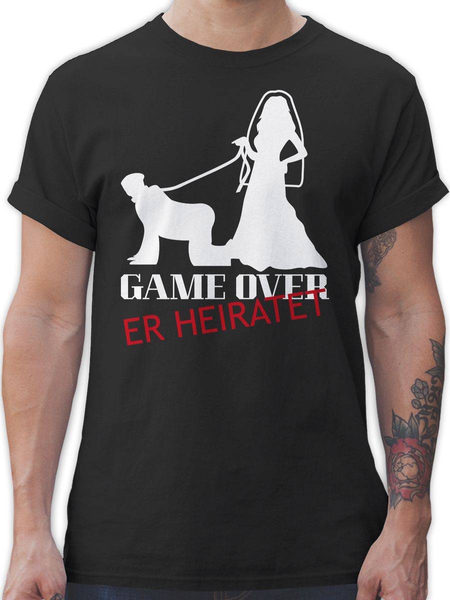 Shirtracer Game over - weiß Shirts & Mehr Shirtracer Angebote